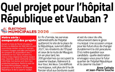 MIDI LIBRE – Quel projet pour l&rsquo;hôpital République et Vauban ?